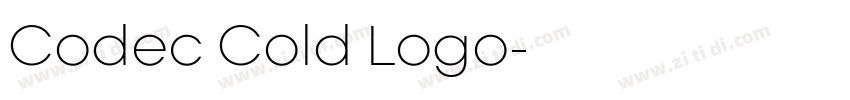 Codec Cold Logo字体转换